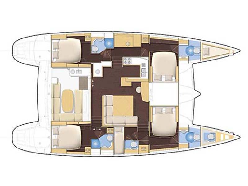 Book yachts online - catamaran - Lagoon 500 - Twin Dolphins - rent