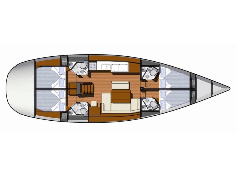 Book yachts online - sailboat - Sun Odyssey 49 - Fedra - rent