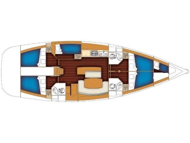 Book yachts online - sailboat - Cyclades 50.5 - KRISTINA II - rent