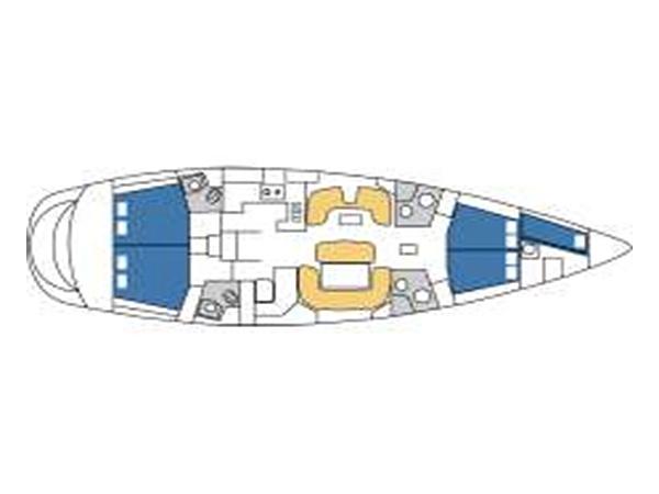Book yachts online - sailboat - Sun Odyssey 54DS - Sanja - rent