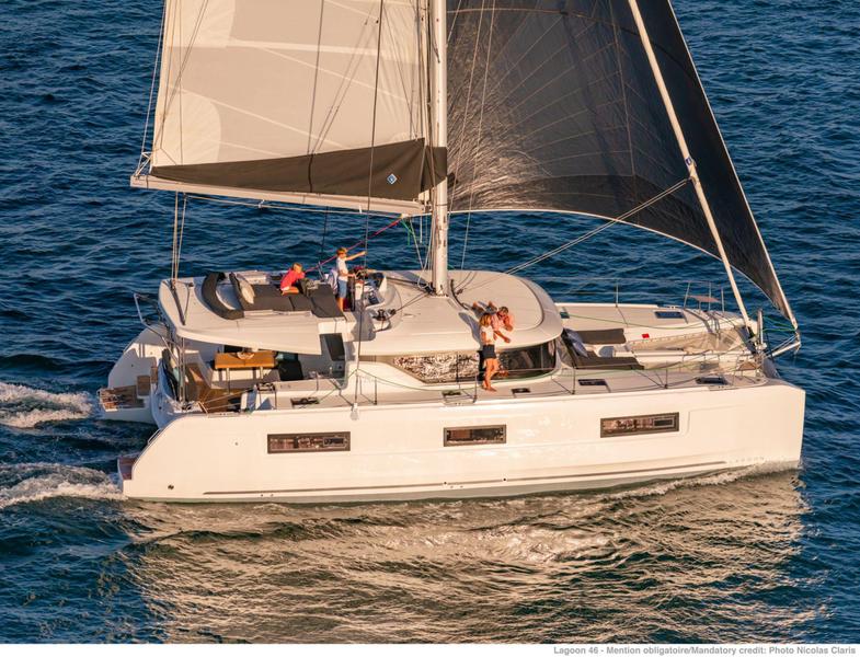 Book yachts online - catamaran - Lagoon 46  (4+1 cab) A/C &amp; GEN &amp; WM - OMNIA - rent