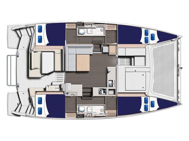 Book yachts online - catamaran - Moorings 4000/3 - Moorings 4000/3 (2017) - rent