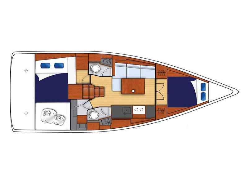 Book yachts online - sailboat - Moorings 382 - Moorings 382 (2017) - rent