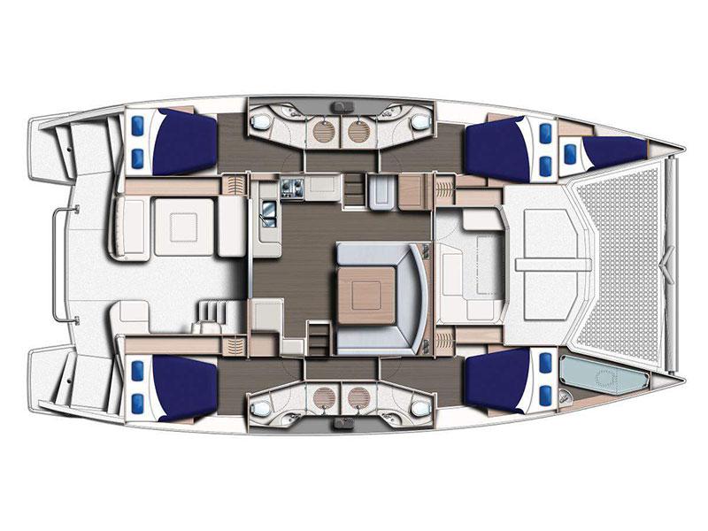 Book yachts online - catamaran - Moorings 4800 - Moorings 4800 (2016) - rent