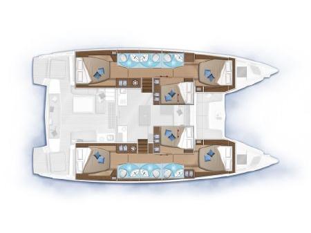 Book yachts online - catamaran - Lagoon 50 - Premium Equipped - rent