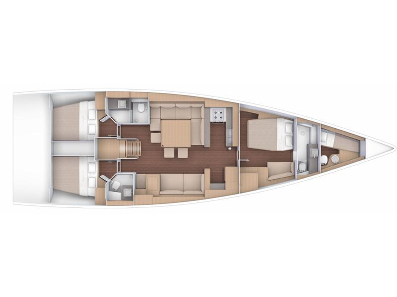 Book yachts online - sailboat - Dufour 56 Exclusive - Cavaliere CD(Ac+Gen+Wm+Bbq) - rent