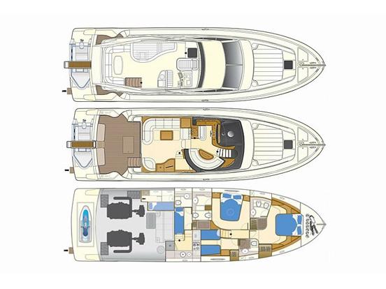 Book yachts online - motorboat - Ferretti 590 - Stina - rent