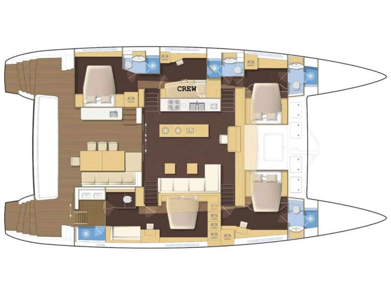 Book yachts online - catamaran - Lagoon 62 - 4 cabin version - Melarnie - rent