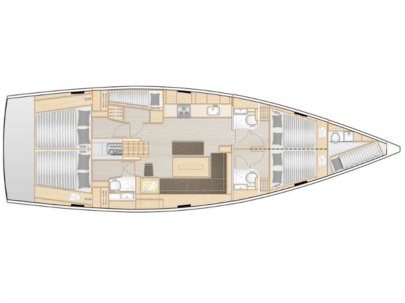 Book yachts online - sailboat - Hanse 508 - APOLLO (A/C, GEN, WATERMAKER)  - rent