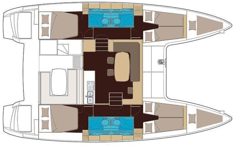 Book yachts online - catamaran - Lagoon 400 - Duplo (Mainsail 2018, Solar panel) - rent
