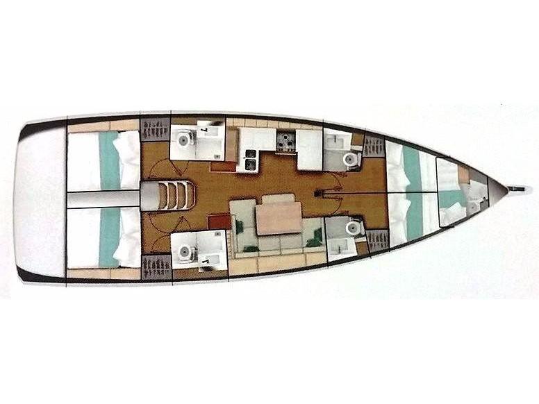 Book yachts online - sailboat - Sun Odyssey 490 4cab - BELLATRIX - rent