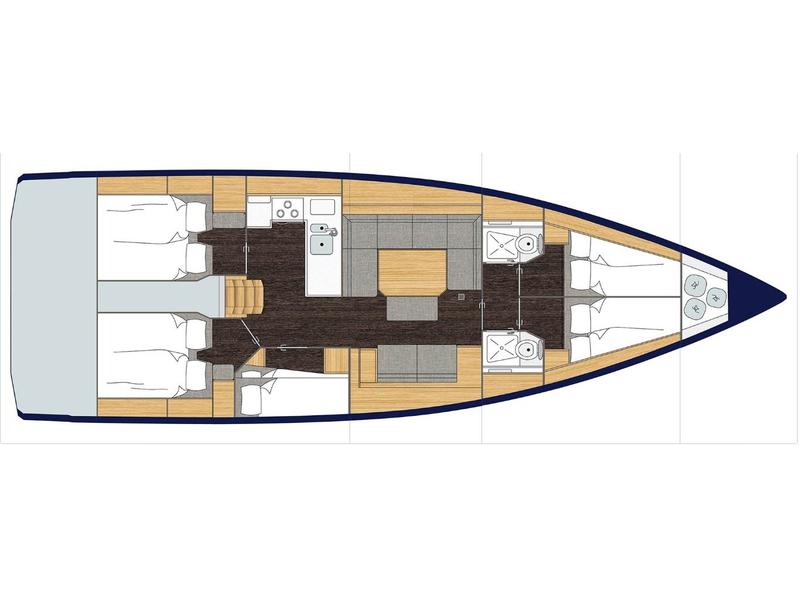 Book yachts online - sailboat - Bavaria C45 (5 cabins) - Mamma mia - rent