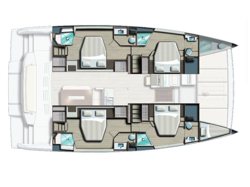Book yachts online - catamaran - Bali 4.8 - Ediba Taurus - rent
