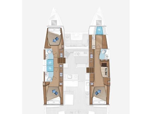 Book yachts online - catamaran - Lagoon 46 OW - Crescent - rent