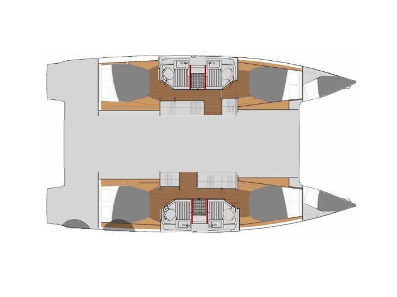 Book yachts online - catamaran - Astréa 42 - LFK-Astrea(A/C) - rent