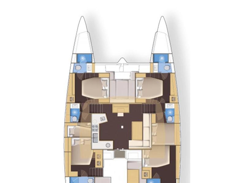 Book yachts online - catamaran - Lagoon 52 - 6 Cabin - Queen of Hearts (A/C - Generator - Refit 2022) - rent