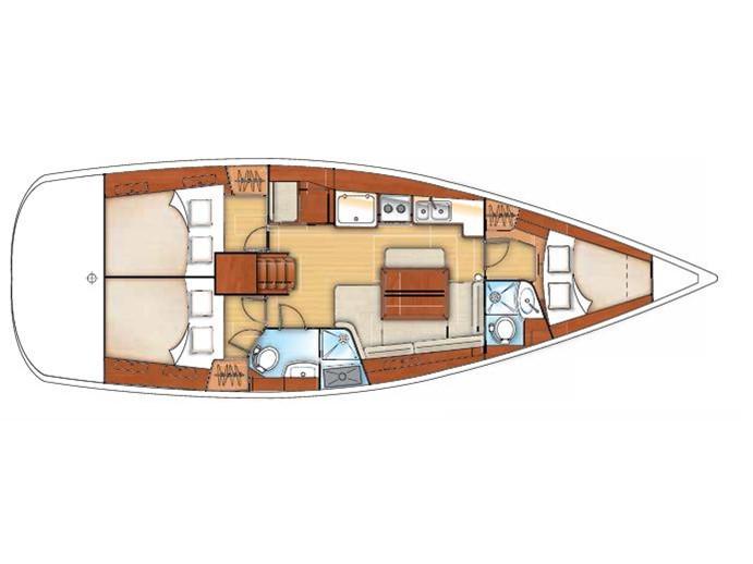 Book yachts online - sailboat - Oceanis 40 - Game - Refit 2020 - rent