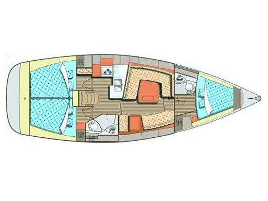 Book yachts online - sailboat - Elan 384 Impression - S/Y Artemis - rent