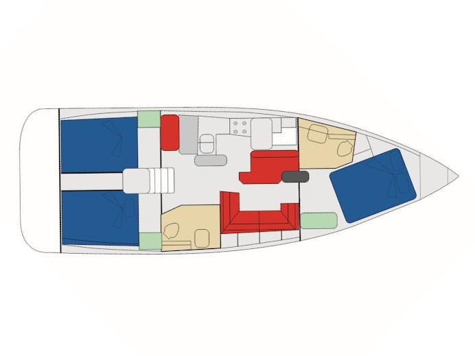 Book yachts online - sailboat - Sun Odyssey 410 - Ariel - rent