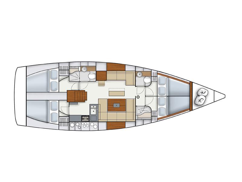 Book yachts online - sailboat - Hanse 445 - DEVIATY - rent