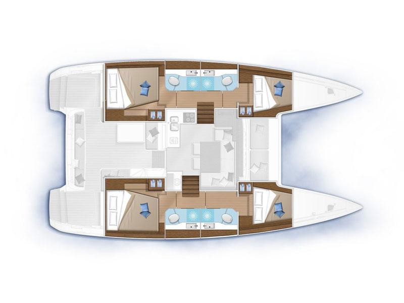 Book yachts online - catamaran - Lagoon 40 - SAILING POINT - rent