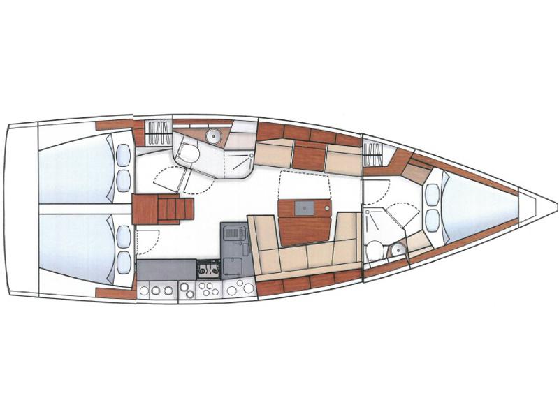 Book yachts online - sailboat - Hanse 415 - Vega - rent