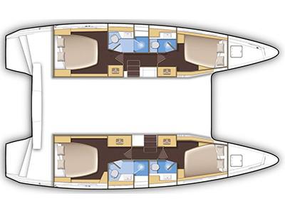Book yachts online - catamaran - Lagoon 42 - Fleur de Sel - rent
