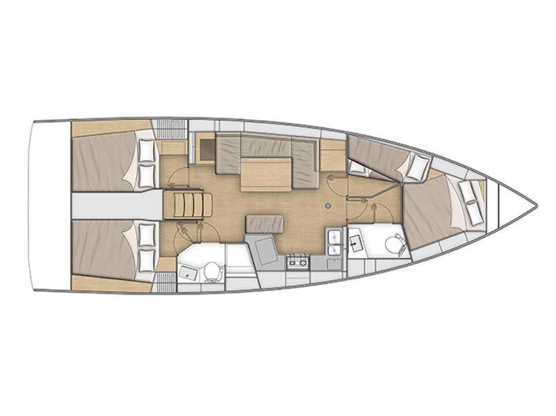 Book yachts online - sailboat - Oceanis 40.1 - Poseidon - rent