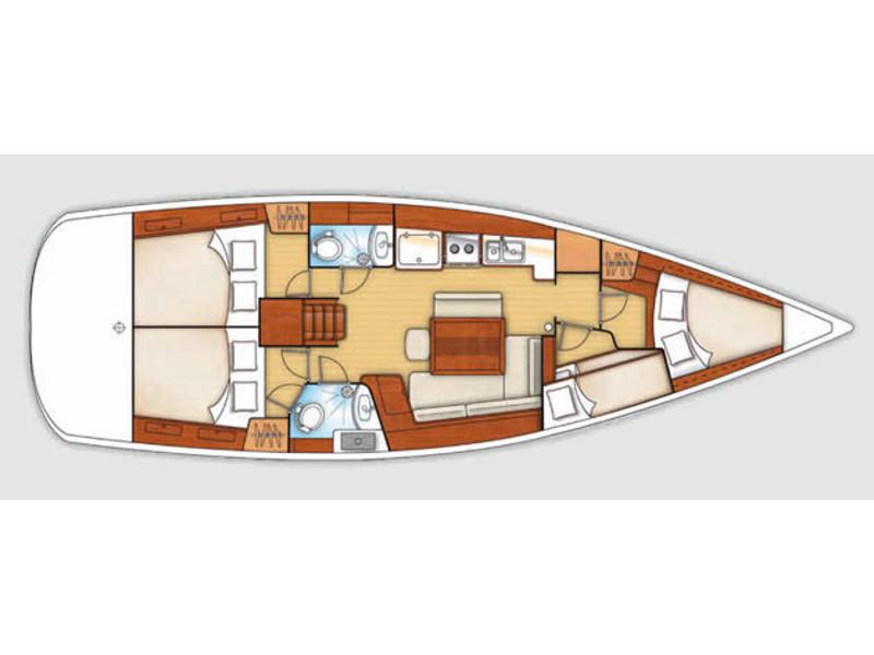Book yachts online - sailboat - Beneteau Oceanis 43 - Interceptor One - rent
