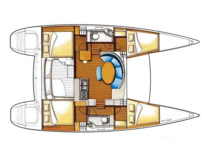 Book yachts online - catamaran - Lagoon 380 S2 - Pegasus - rent
