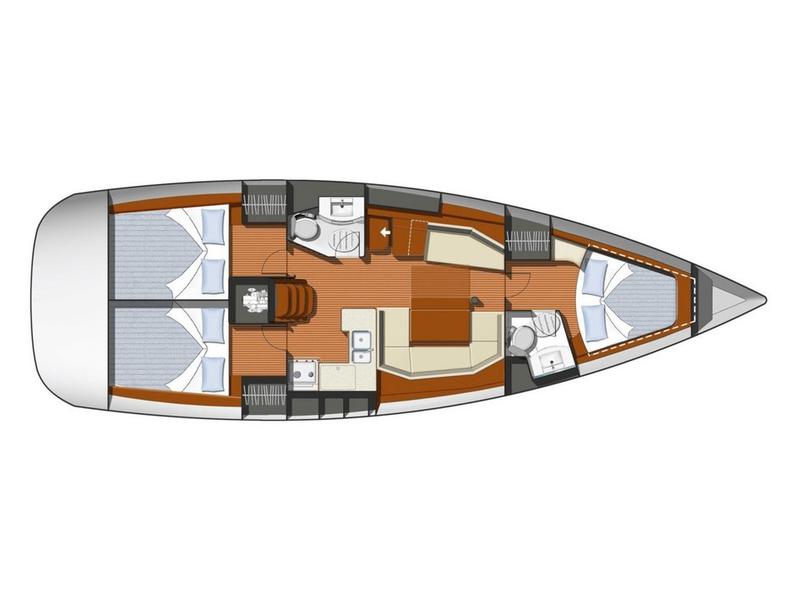 Book yachts online - sailboat - Sun Odyssey 42 i - Black Pearl - rent