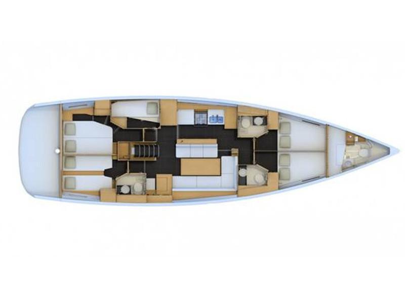Book yachts online - sailboat - Jeanneau 54 - 5cab - Talassa - Premium line - rent