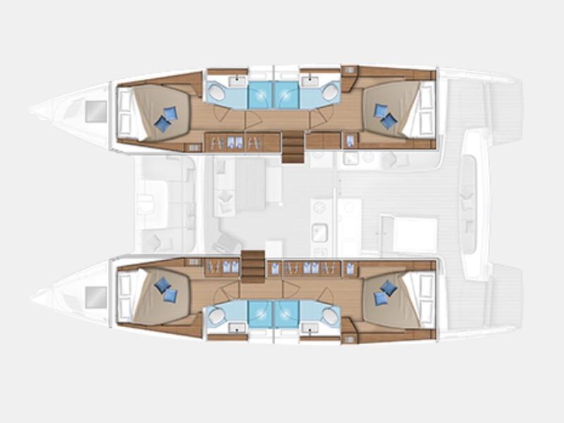 Book yachts online - catamaran - Lagoon 46* - Martina - Premium Crewed line - rent