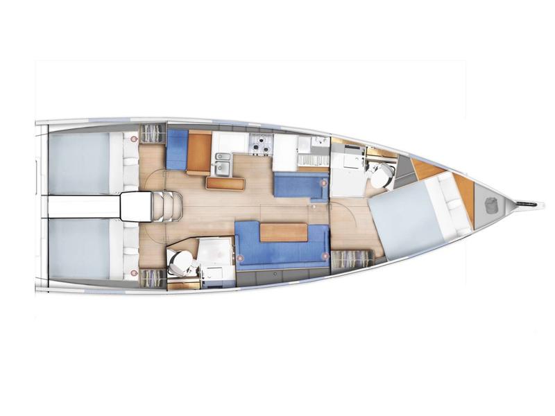 Book yachts online - sailboat - Sun Odyssey 410 - Teti - Standard line - rent