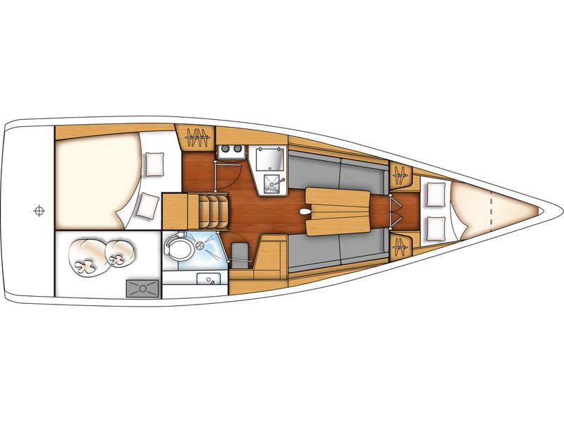 Book yachts online - sailboat - First 30 - Rossa Marina - Standard line - rent
