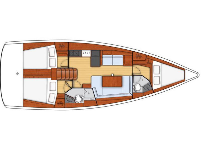 Book yachts online - sailboat - Oceanis 41 Style - Mia - Standard line - rent