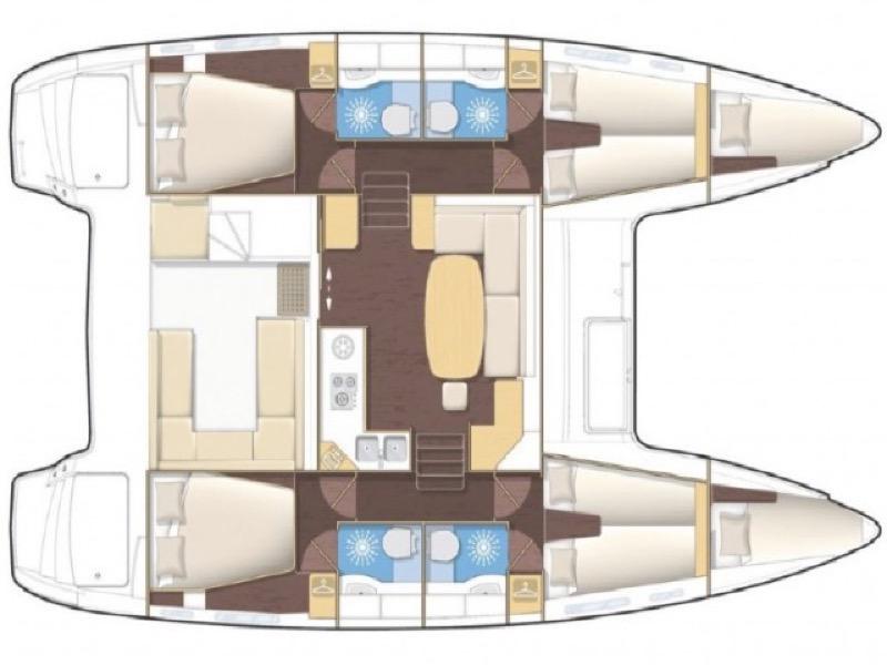Book yachts online - catamaran - Lagoon 40 - Nereo - Standard line - rent
