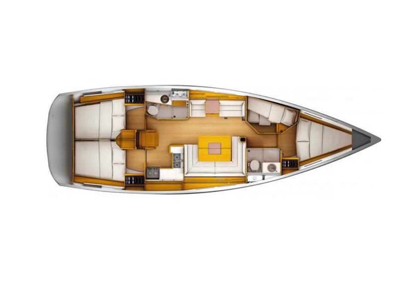 Book yachts online - sailboat - Sun Odyssey 449 - Pietra di Luna - Standard line - rent