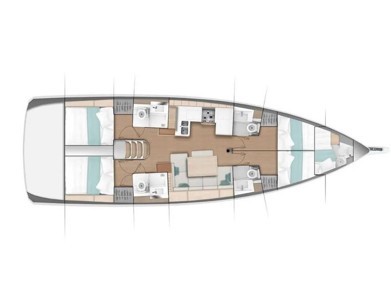 Book yachts online - sailboat - Sun Odyssey 490 - Kalm - rent