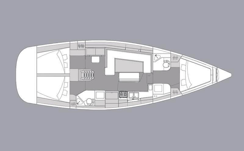 Book yachts online - sailboat - Elan 45.1 Impression 3 cabins 2 heads - Urshy - rent