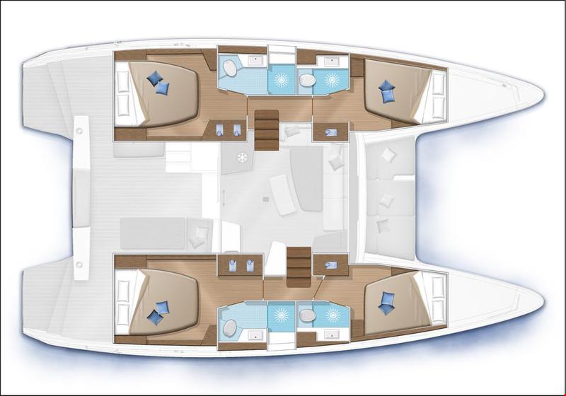 Book yachts online - catamaran - Lagoon 42 - Sail la Vie - rent