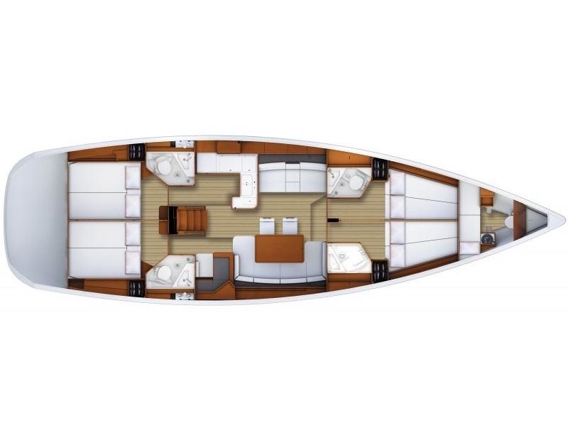 Book yachts online - sailboat - Jeanneau 53 - Instant Zero - rent