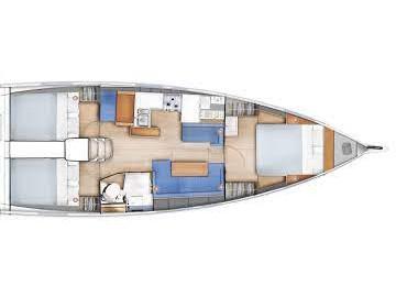 Book yachts online - sailboat - Sun Odyssey 410 - Sky Ela - rent