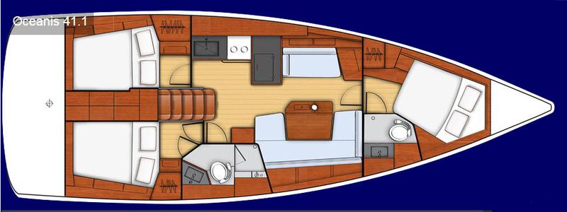 Book yachts online - sailboat - Oceanis 41.1 - AGINOR - rent