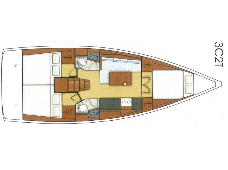 Book yachts online - sailboat - Oceanis 38.1 - SIRINA - rent