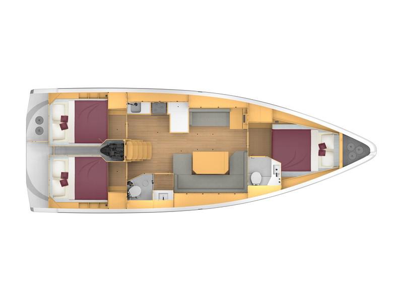 Book yachts online - sailboat - Bavaria C42 - Arian - rent