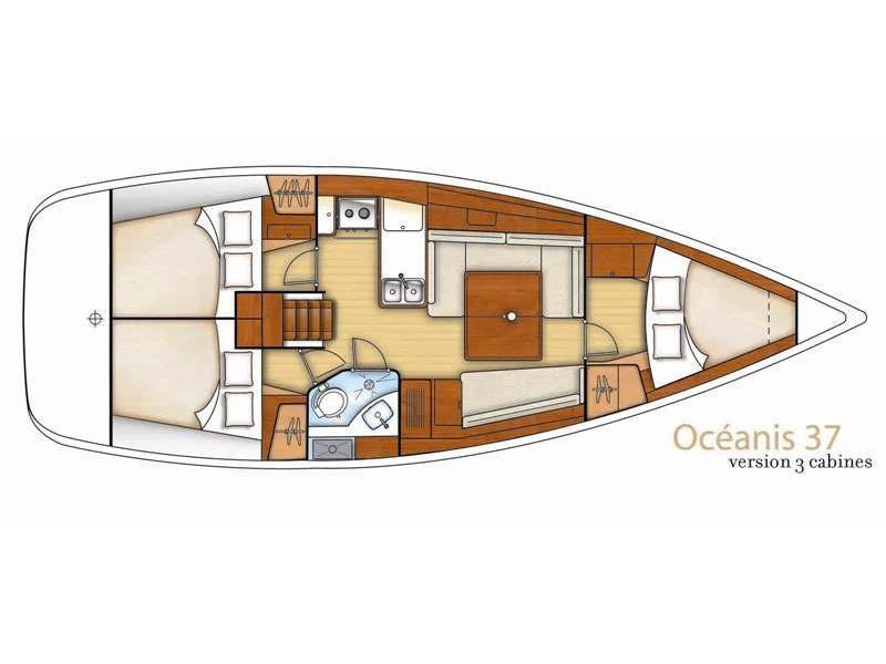 Book yachts online - sailboat - Oceanis 37 - MARINA - rent