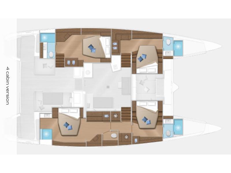 Book yachts online - catamaran - Lagoon 52 - SEA DWELLER  - rent