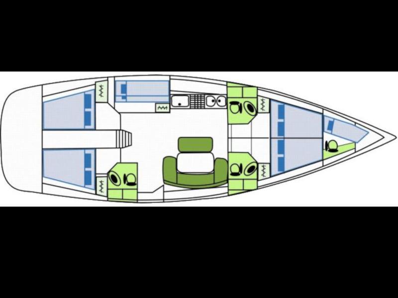 Book yachts online - sailboat - Cyclades 50.5 - PINTA - rent