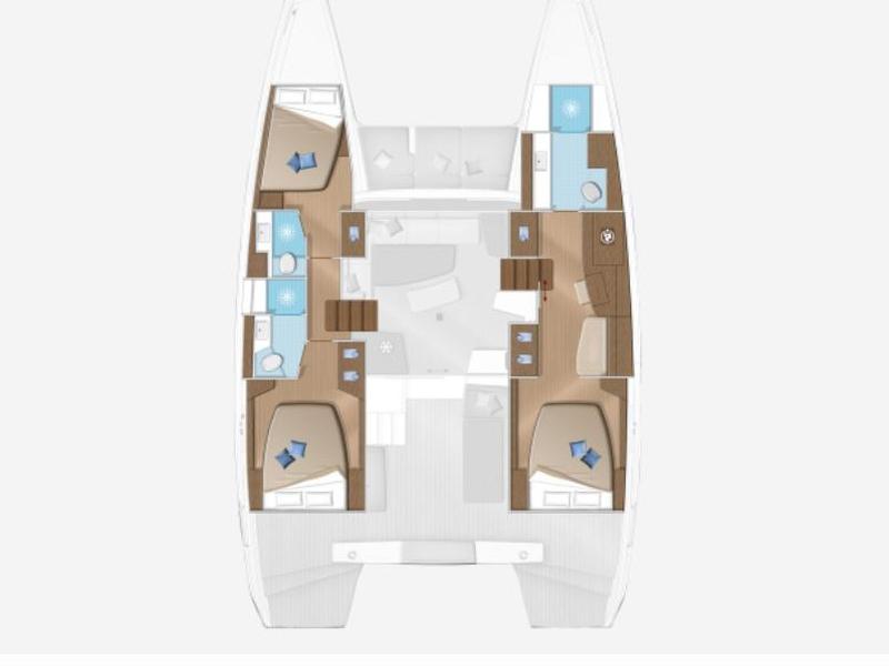Book yachts online - catamaran - Lagoon 42 - owner version - DIANA - rent